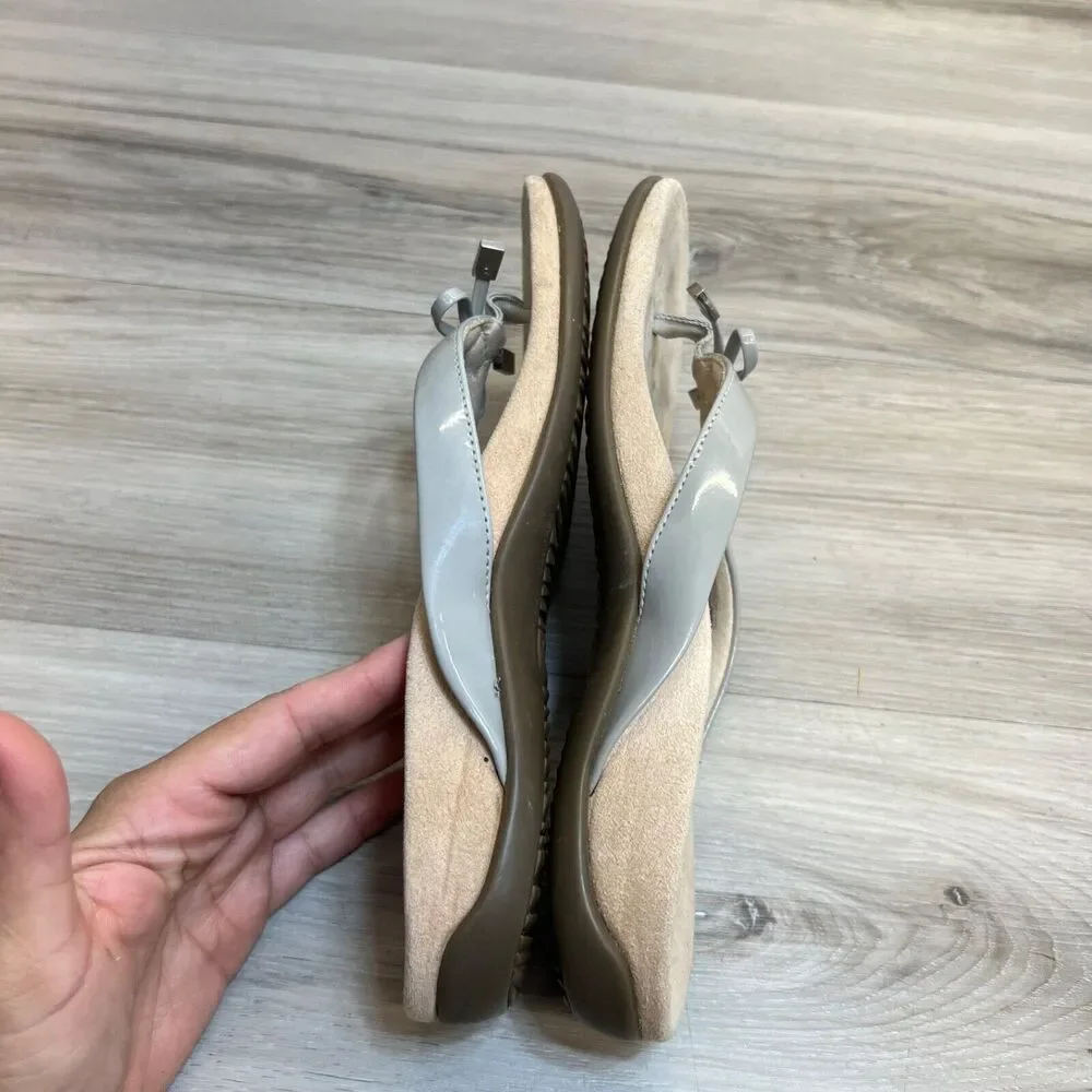 Vionic Bella II Women's Orthotic Sandals Thong Size‎ 7 EU 38 Beige Bow